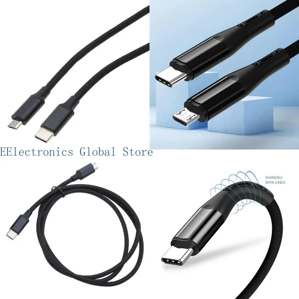 

462B High-Speed Charging and Syncing TypeC to Micro USB Cable -Bidirectional OTG Adapter Cable Data Transfer Fast- 480Mbps