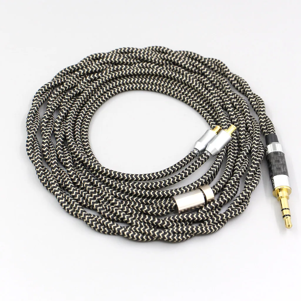 2 Core 2.8mm Litz OFC Shield Braided Sleeve Earphone Cable For Audio Technica ath-ls400 ls300 ls200 ls70 ls50 e40 e50 8051