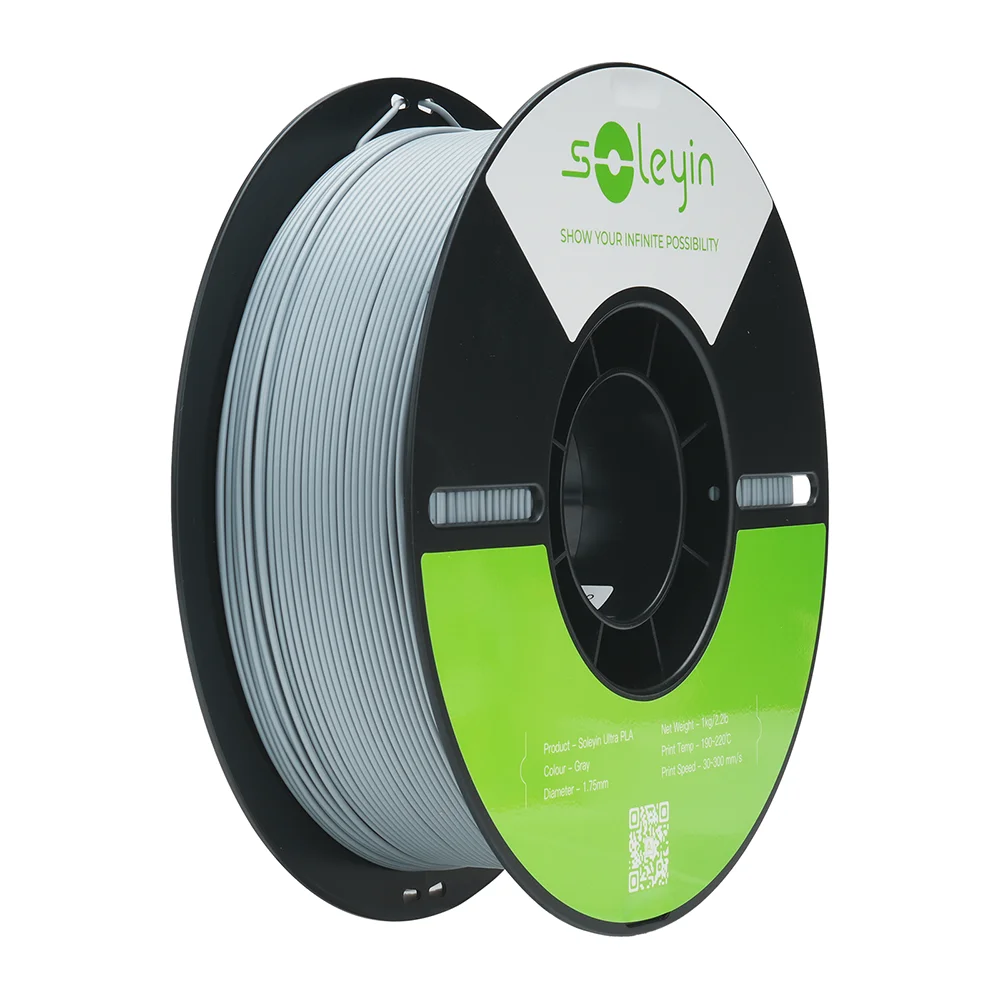 

Soleyin Ultra PLA Filament 1,75 мм PLA 3D-принтер Высокоскоростная нить 30-600 мм/с Точность размеров +/- 0,02 мм 1 кг Катушка