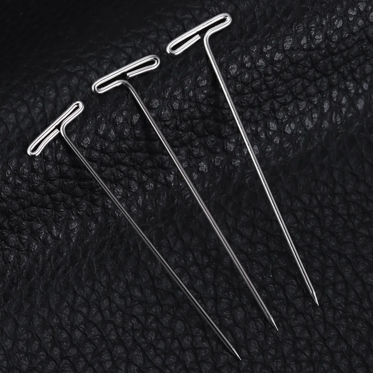 70Pcs T-Pins 53Mm Silver Steel T-Bar Head Pins for Securing Wigs Fabric Jewelry Display Modeling Craft Projects