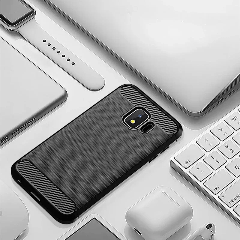 Case For Samsung Galaxy J2 2018 Case Silicone TPU Bumper Shockproof Carbon Cover for Samsung Galaxy J2 Pro 2018 J250 J250F Case