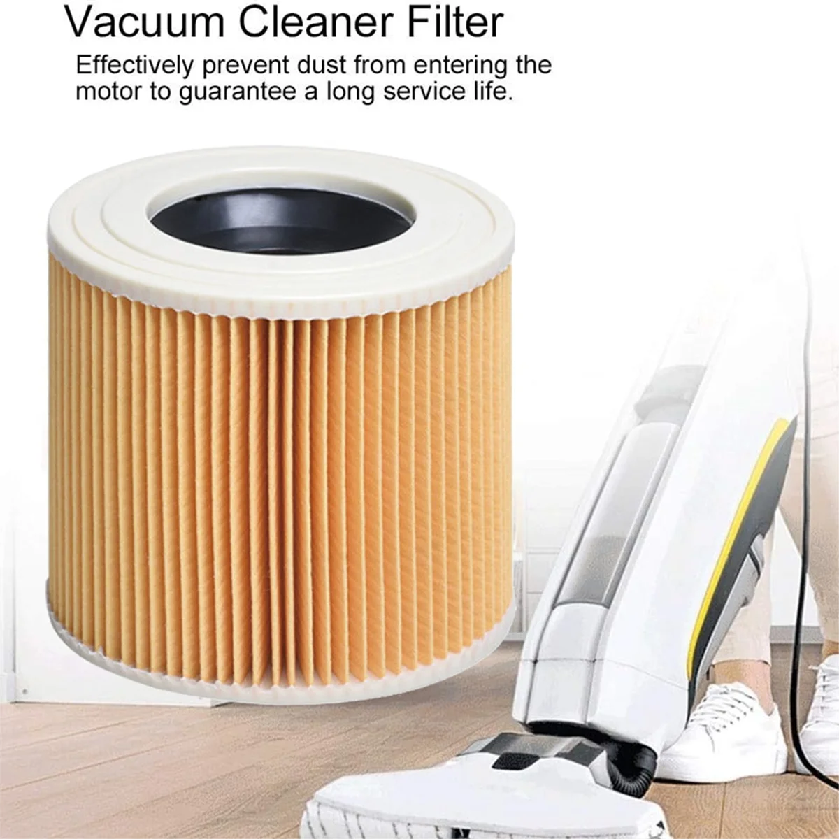 4 шт., сменный фильтр для пылесоса для влажной и сухой уборки для Karcher WD WD2 WD3 WD1 MV3 MV2, аксессуары для бытовых чистящих средств