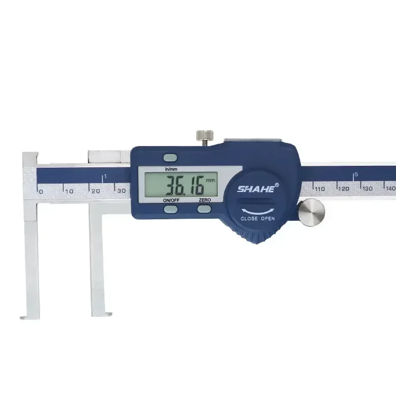 Shahe 8-150/13-200/15-300mm digital dentro do sulco caliper de aço inoxidável vernier caliper paquimetro ferramentas de medição