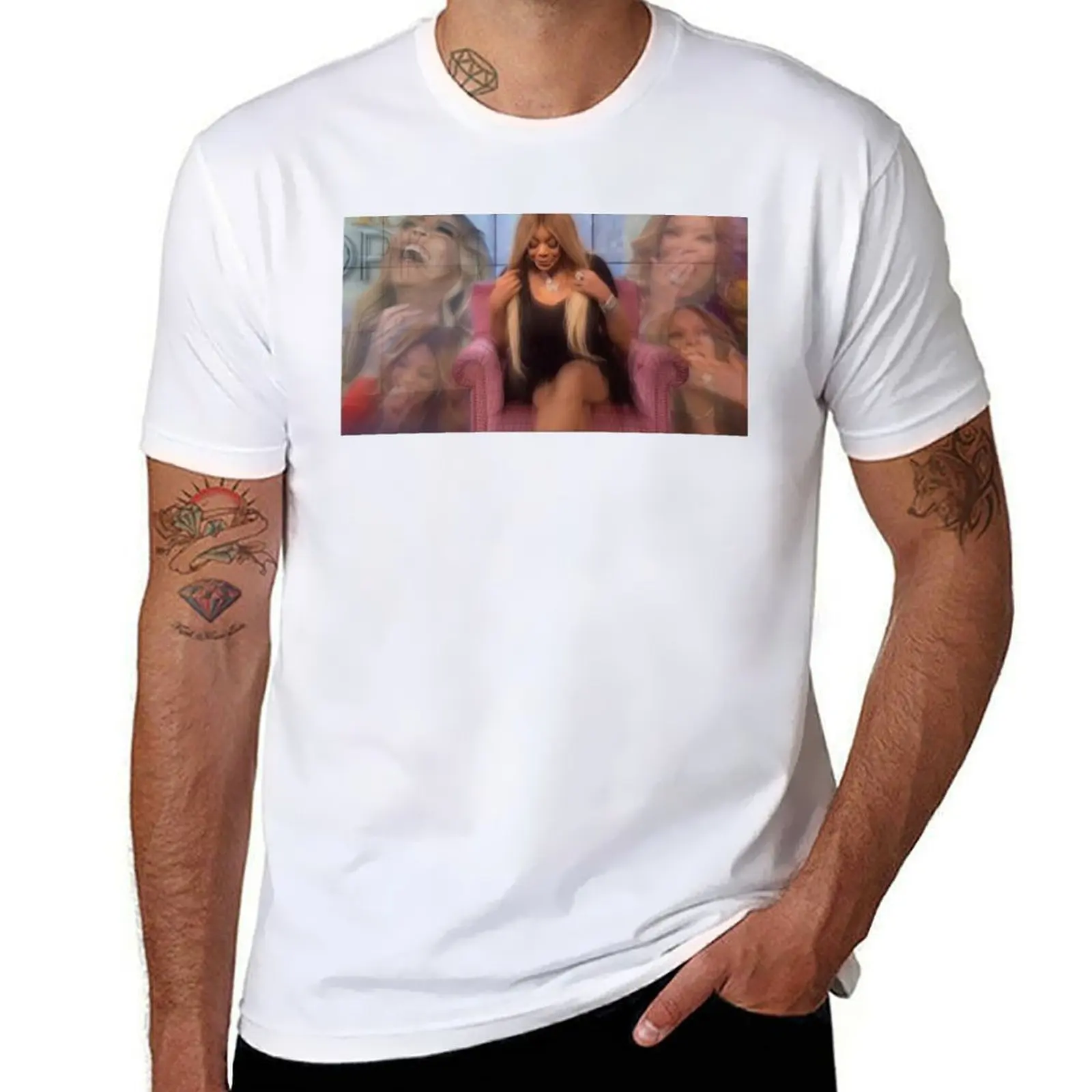 

Wendy Williams Reaction Meme T-Shirt t shirt man plain t shirts for man slim fit T-Shirt