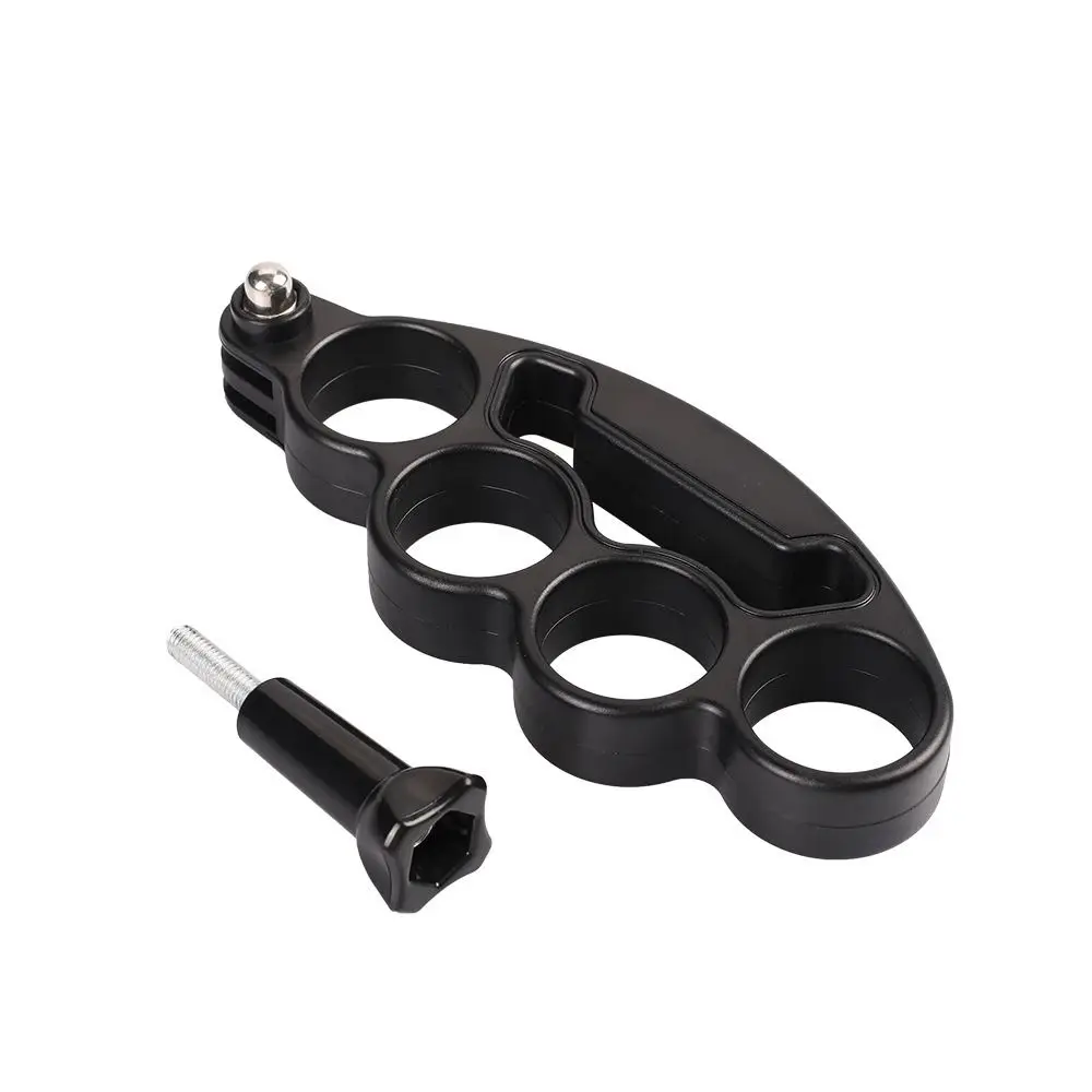 Selfie Bracket Finger Grip Ring ABS Handheld Knuckle Mount Black Camera Holder Accessories for GoPro Hero 6 7 5 4 3