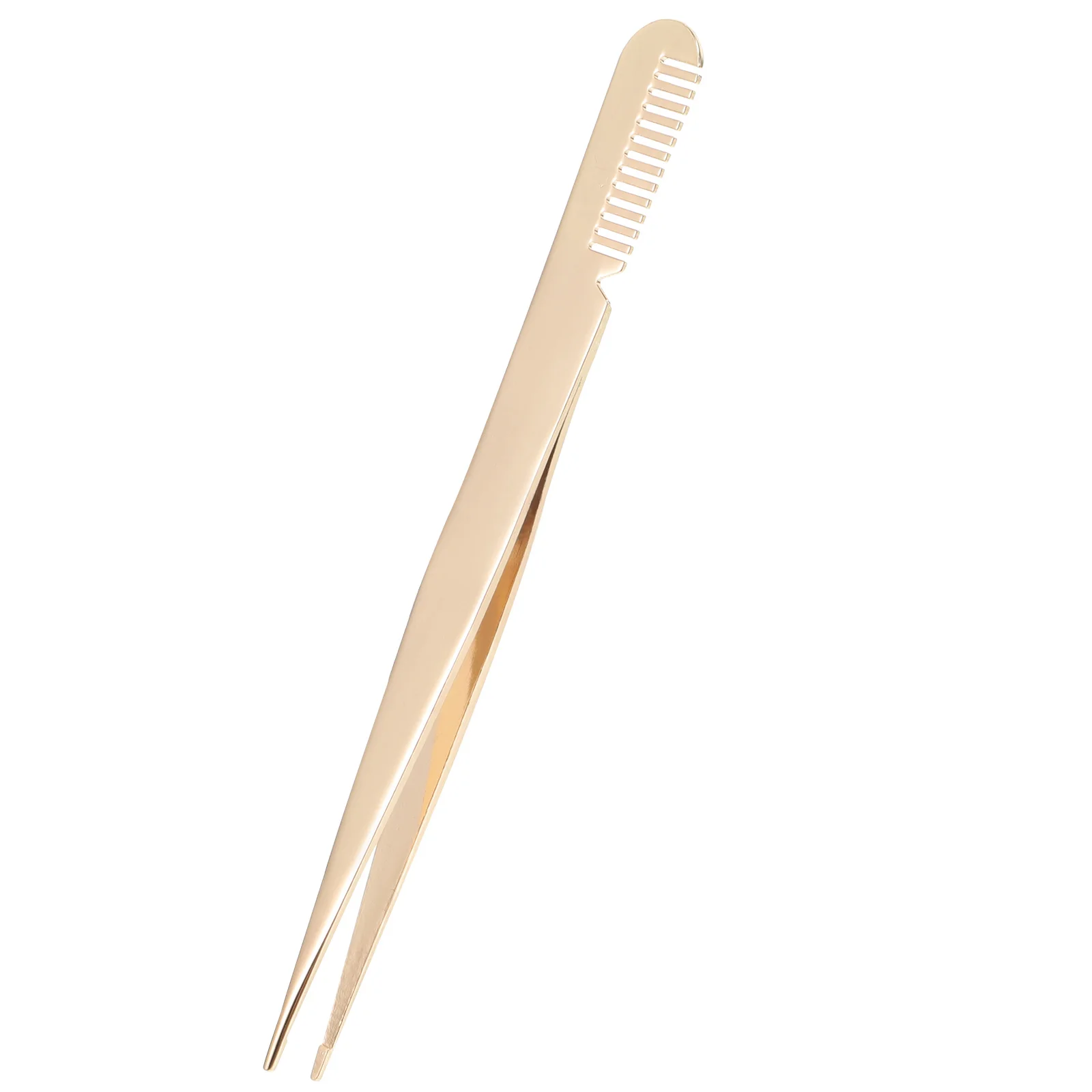 Pinça de braçadeira de chicote de aço inoxidável pinça de cílios de metal aplicador de cílios ferramenta compacto portátil para extensões de cílios postiços