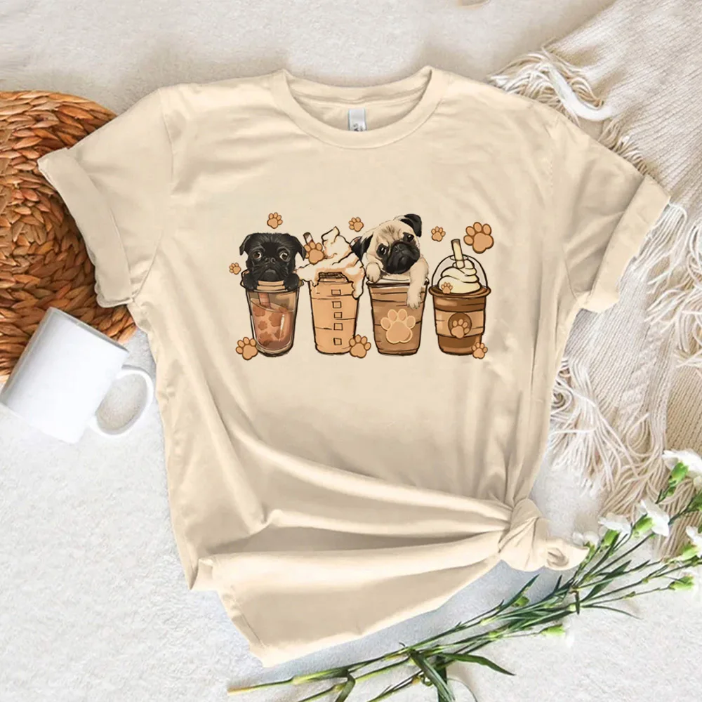 

Pug tshirt women funny anime tshirt female funny harajuku designer clothes