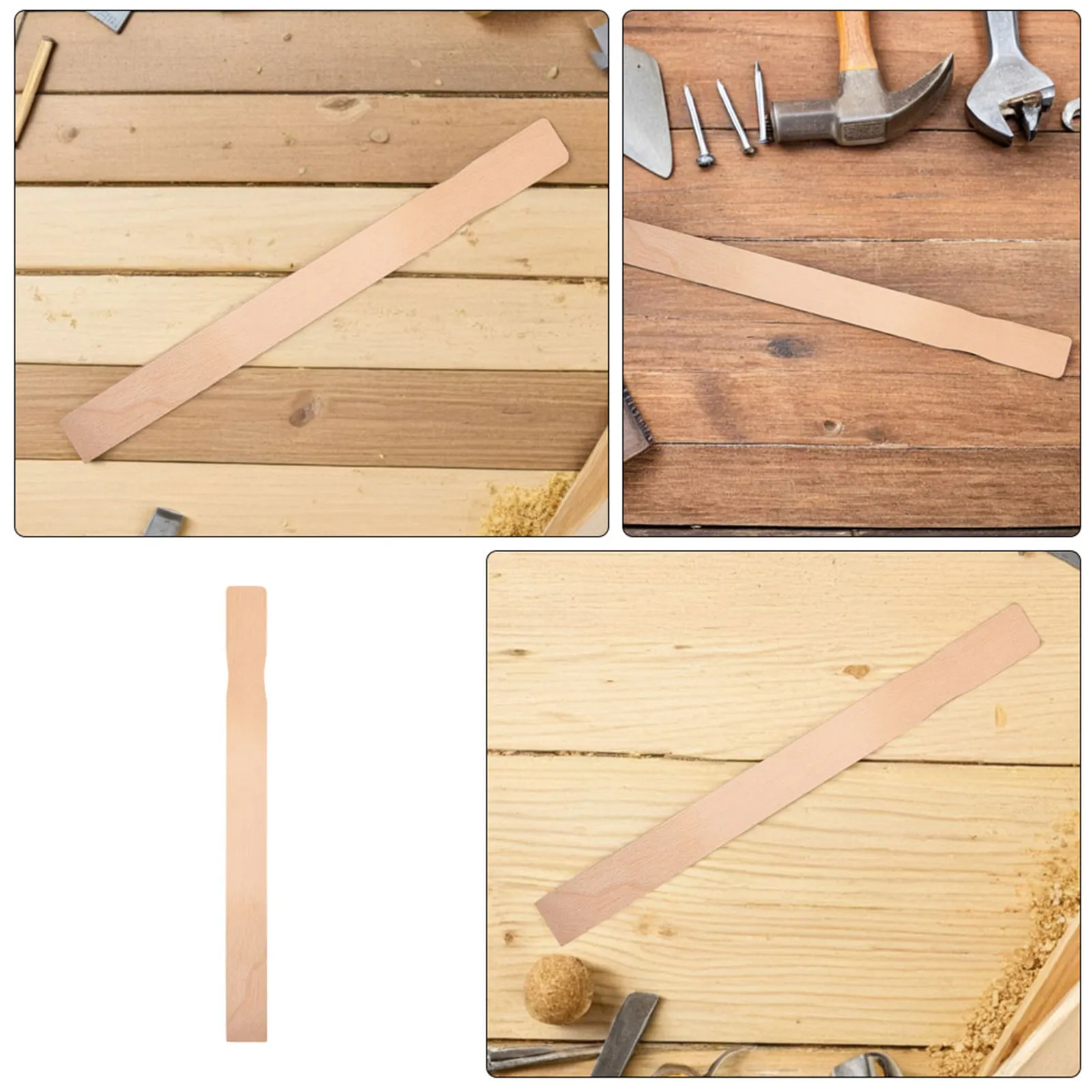 15Pcs Paint Mixing Sticks 12 Inch Smooth Finish Wooden Stirrers Reusable Eco Friendly for Resin Art Painting Craft Projects