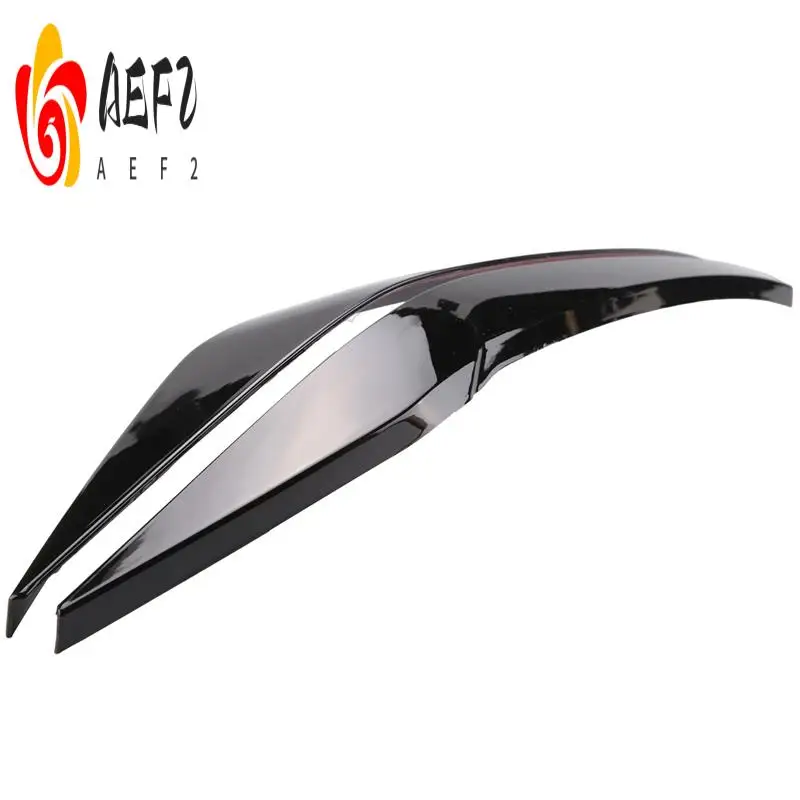 

AEF2-1Pair Car Headlight Eyebrow Molding Trim Sticker For VW Polo 2019-2022 Lamp Eyelids Decorative Strips Lid Cover Bright