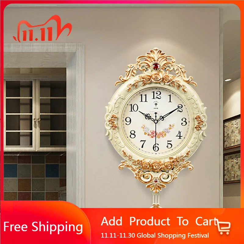 ศิลปะภาพจิตรกรรมฝาผนังหรูหรานาฬิกาห้องนอนสร้างสรรค์ผนังนาฬิกา Nordic Minimalist Reloj De Pared ตกแต่งบ้าน