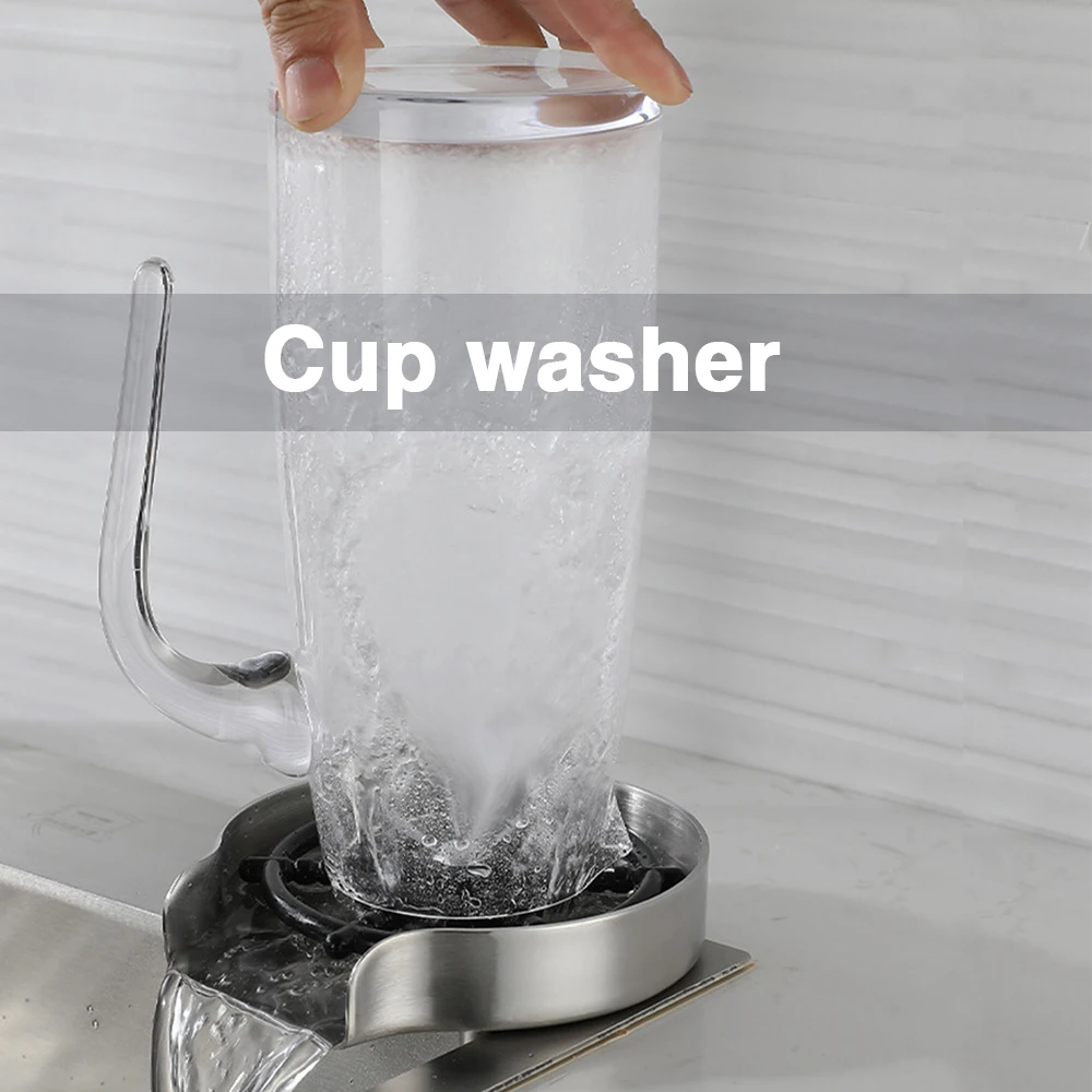 

Bar cleaning nozzle household stainless steel automatic cup washer coffee milk tea shop bottle washer cup washer high pressure