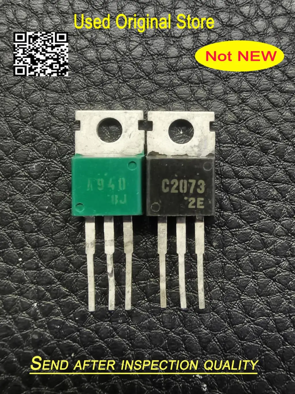 Used  2pcs=1pair 2SA940 A940 2SC2073 C2073 TO-220 In stock Original disassembly