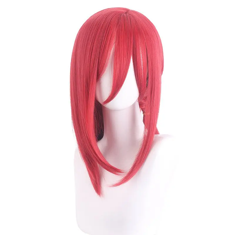 19.6 Inch Voetbal Cosplay Pruiken Chigiri Hyoma Hittebestendig Synthetisch Haar Rood Halloween Party Net Cap