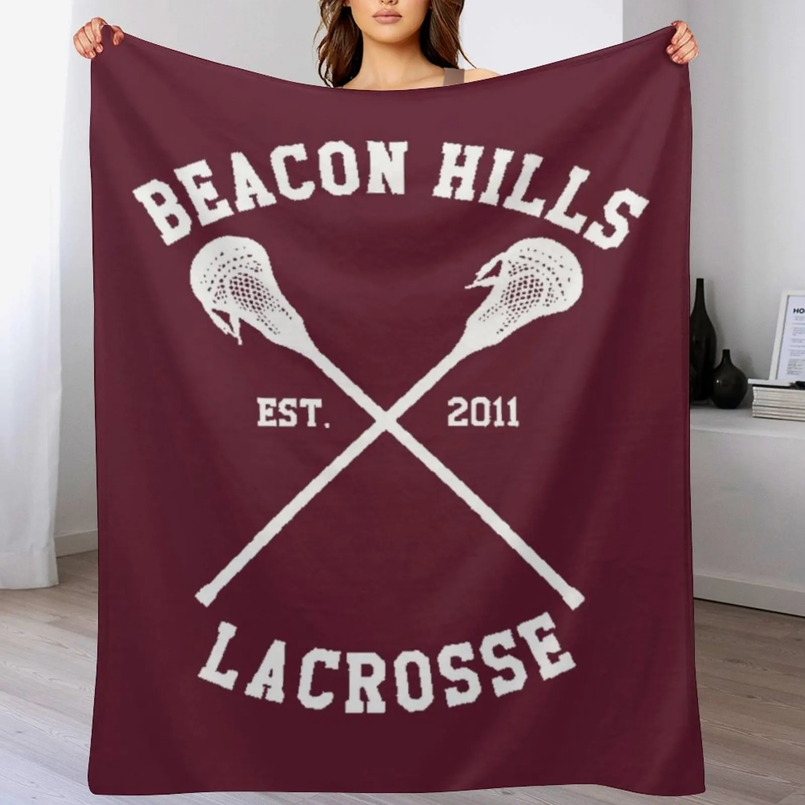 Beacon Hills Lacrosse - Teen Wolf Throw Blanket Bed Fashionable funny gift Blankets