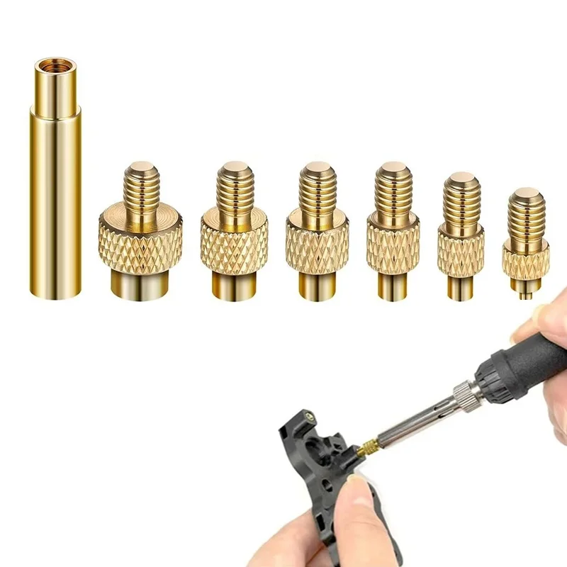 Heat Insert Nut Iron Tip M2 M3 M4 M5 M6 M8 Brass Thread Embedded Kit Hot Melt Insert Iron Tip Nut Tools For Plastic 3D Printer