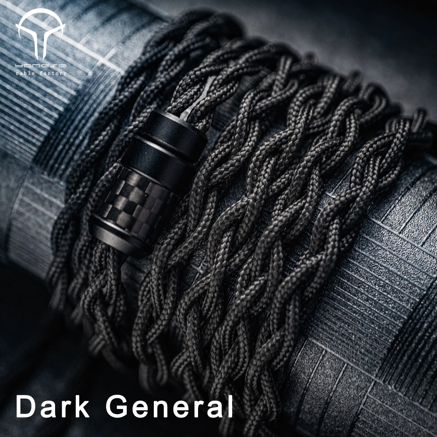 Angeldac x Yongse-كابل ترقية صوت فضي خالص ، عام مظلم ، 4 حبلا ، 5N Litz ، HiFi ، شاش PP أسود منسوج لـ IEMS Zero2 Celest