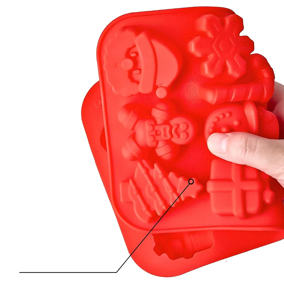 Stampo per cioccolato Stampo in silicone per albero di Natale Stampo per sapone fatto a mano Stampo per prodotti in cera Stampo per sapone fatto a mano Stampo in resina Stampo per pupazzo di neve