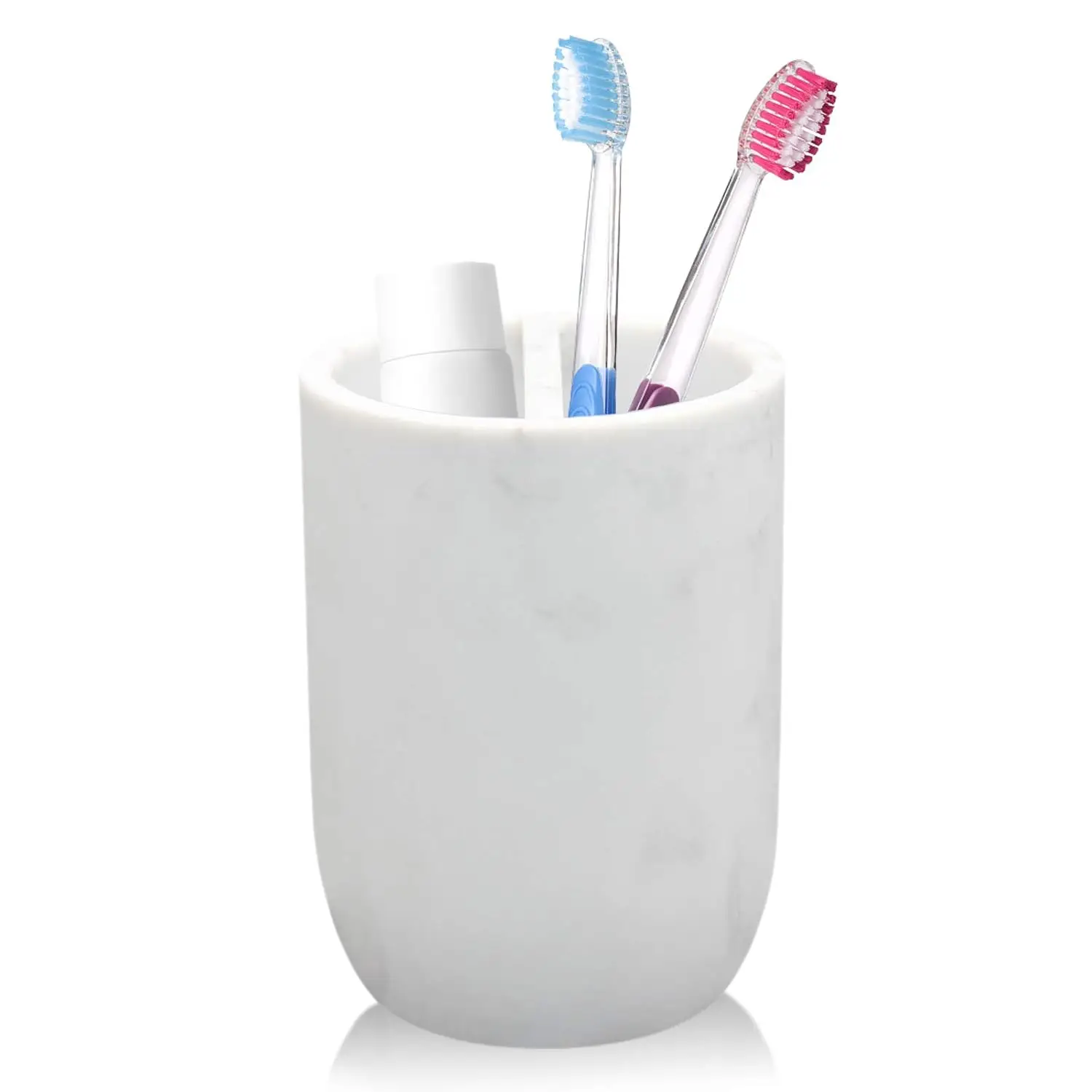 

Toothbrush Holder Polyresin Toothbrush Organizer Stand,Multi-Functional Toothpaste Holder Makeup Brushes Cup Razors Holder