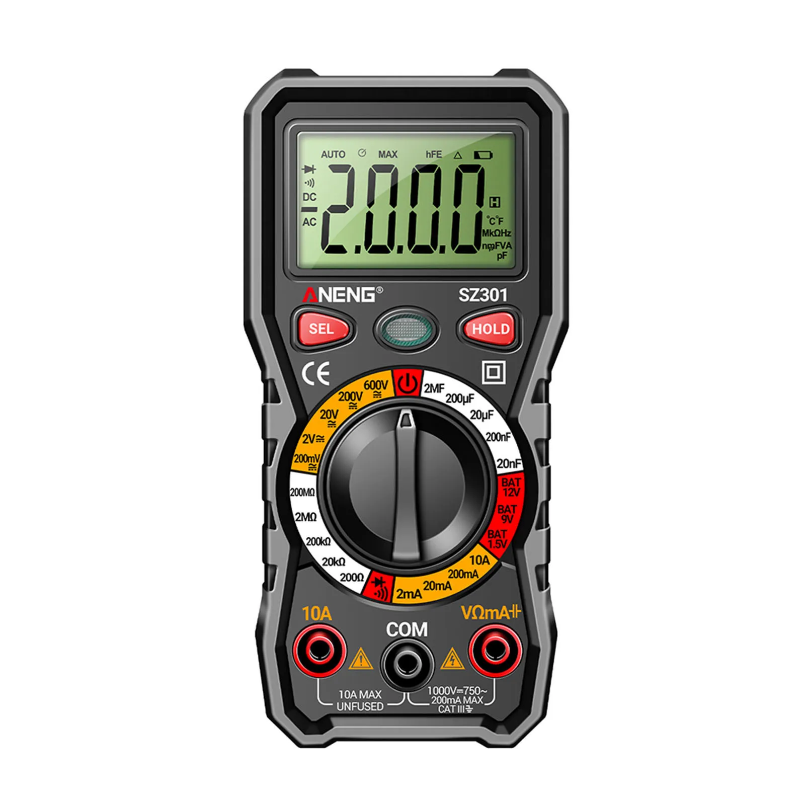 SZ301 Multifunctional Digital Multimeter Professional Multimetro Auto Voltmeter Hand Tools Power Tools Accessories