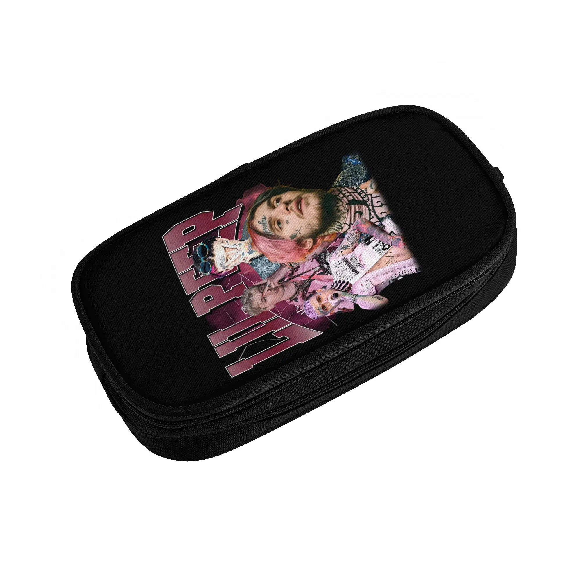 Rapper Lil Peep Swedish American  Pencil Cases for Boys Girls Large Storage  Pen Box Bag School Supplies