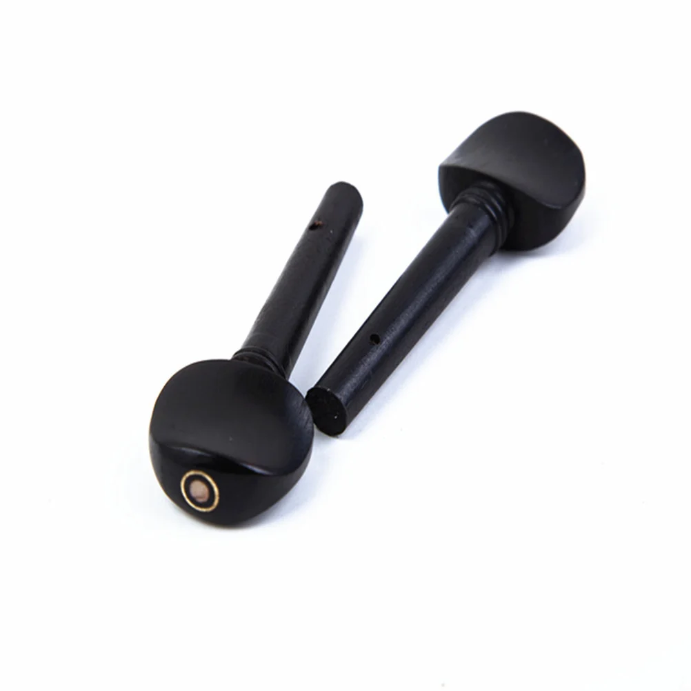 

4 Pcs Violin Screw Tuning Pegs Endpin Se Wooden for Musical Instruments Ebony Beginner