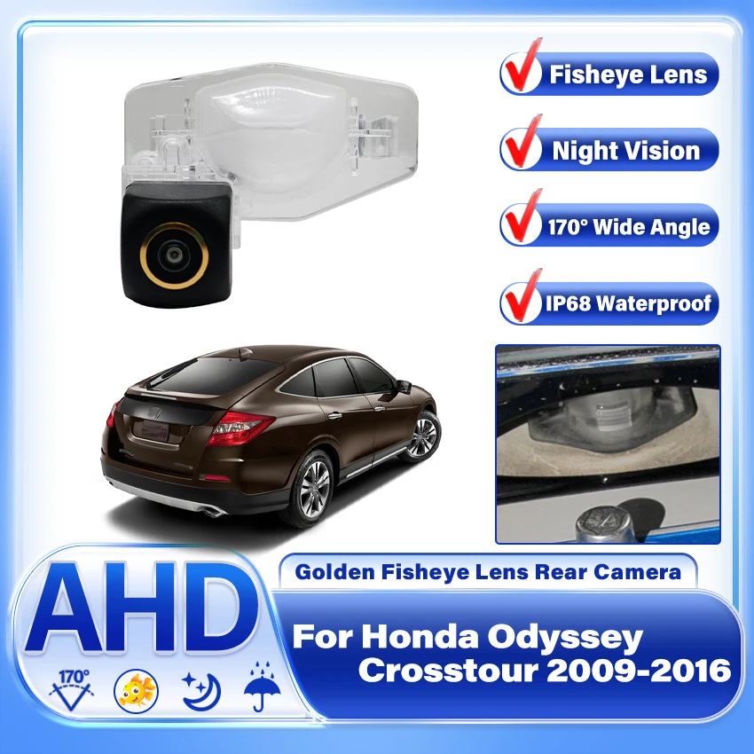 

170° 1080P For Honda Odyssey Crosstour 2009-2016 CRV FRV Fit Jazz Stream 2006-2016 HRV Mobilio 2013-2019 CCD HD Rear View Camera