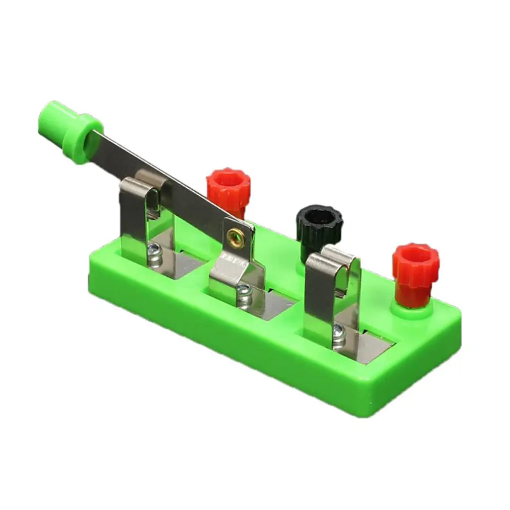

Single Pole Dual Throw Switch Plastic Educational Physics Toy Science Experiment Equipment for School Lab Home Study