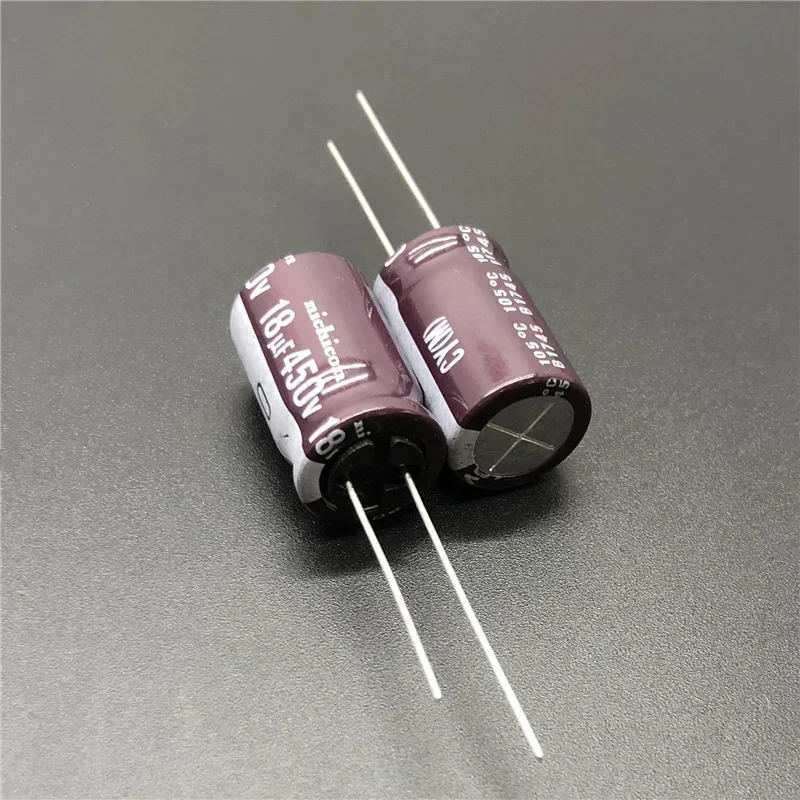 5Pcs/50Pcs NICHICON CY Series 12.5x20mm High Ripple Current Long Life 450V18uF Aluminum Electrolytic capacitor