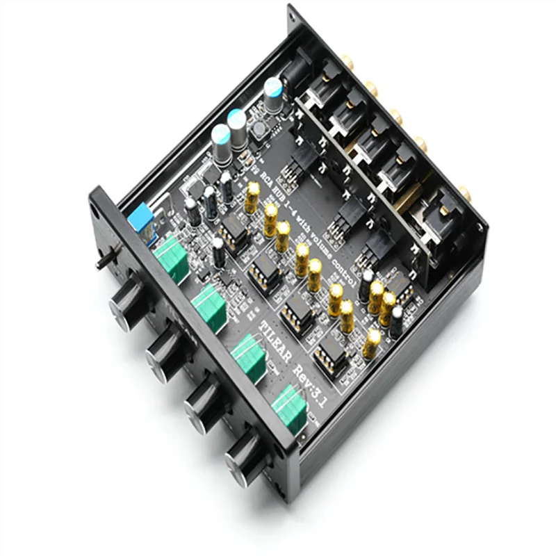 ​ ​ HiFi Audio 1-in-4-out Lossless Audio Distributeur Splitter ​ ​   Schakelaar ​