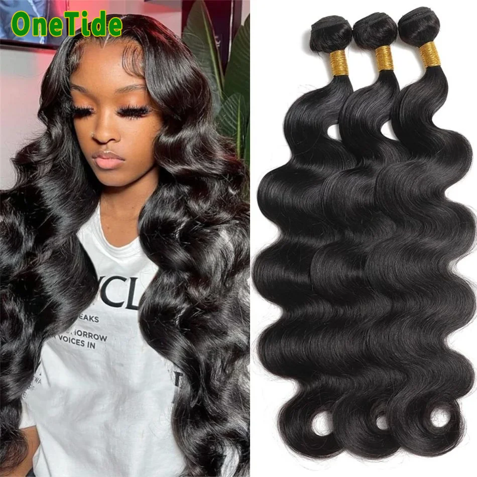 

Body Wave Human Hair Bundles Human Hair Brazilian Body Wave Bundles Human Hair 3 Bundles Natural Color Hair Extensions for Women