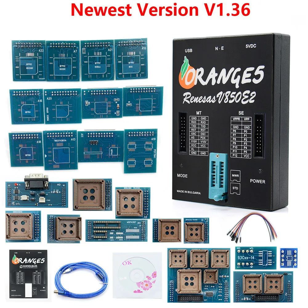 Orange 5 program V1.36 V850E2 full set of MCU chip reading and writing tools