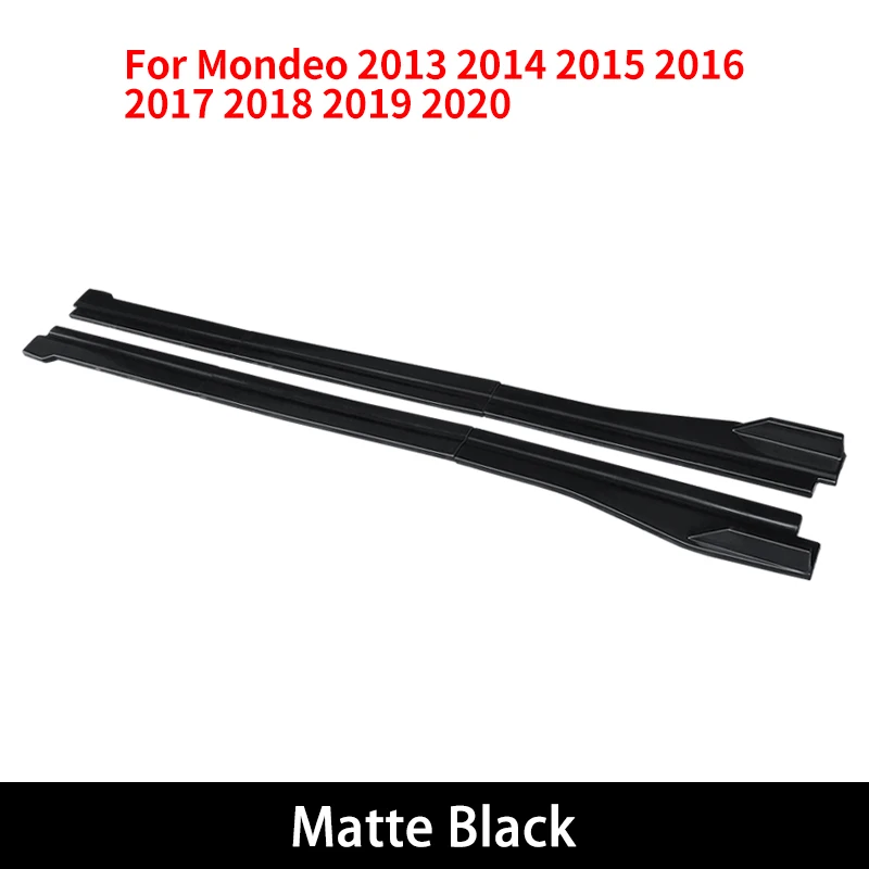 Voor Ford Mondeo 2013-2020 Auto Zijrok Verstelbare Accessoires Bumper Koolstofvezel Look Modifiedextension Rocker Plaat Lip