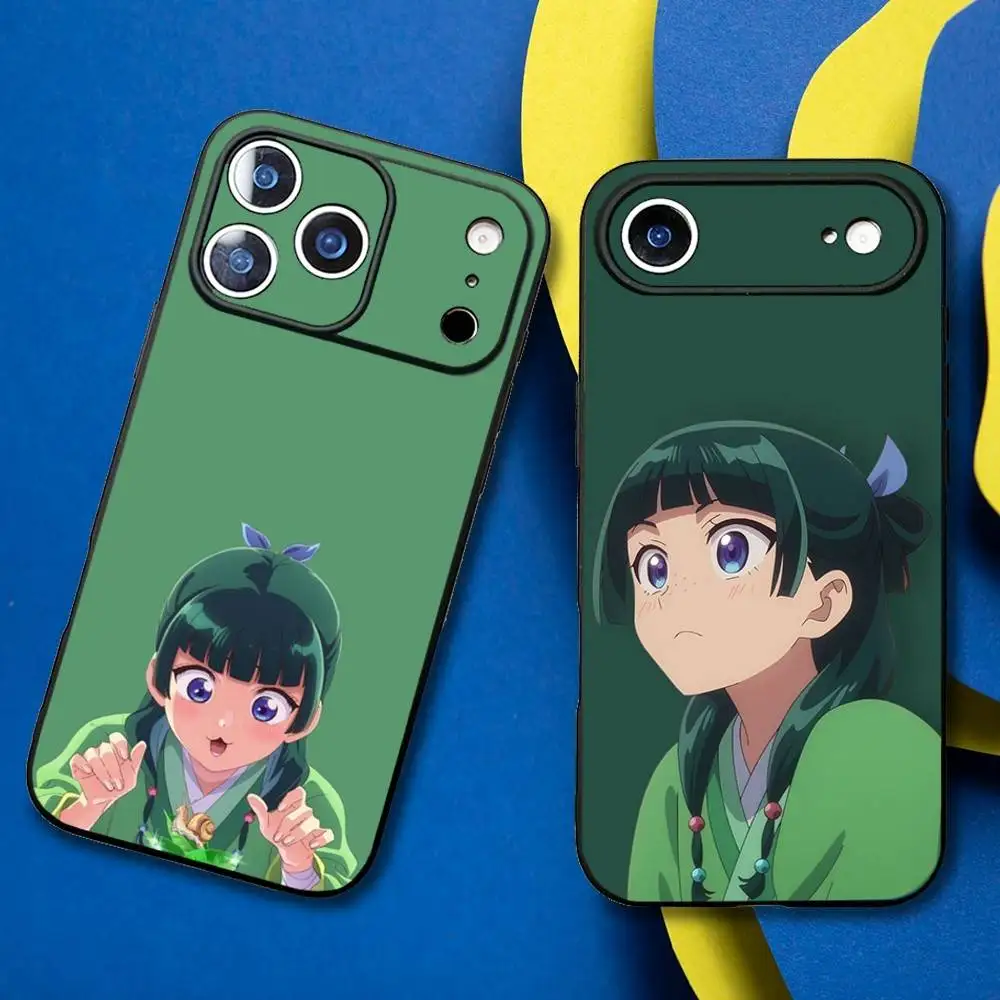 

Apothecary Diaries Maomao Phone Case For iPhone17,16,15,14,13,12,11 Plus,Pro Max Soft Black Cover