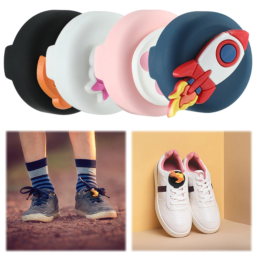 Waterproof Cute Cartoon Holder for Apple AirTag Silicone Protector for Kids Shoes and Backpack Attachment