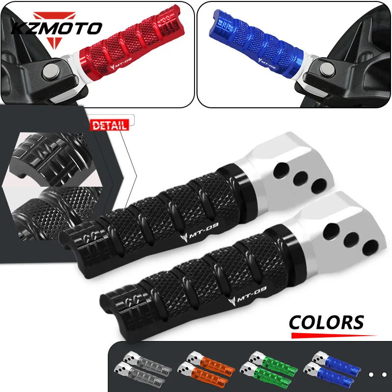 

2024 Motorcycle Modified CNC Accessories For MT09 MT-09 mt09 2014-2022 2018 2016 Rear Passenger Foot Pegs Footrests Pedals Plate