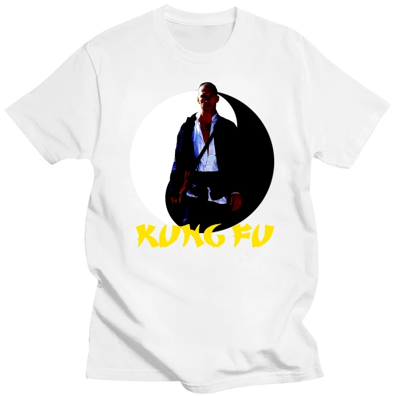 New kung fu TV Series kwai chang caine Shaolin David Carradine Black T-Shirt