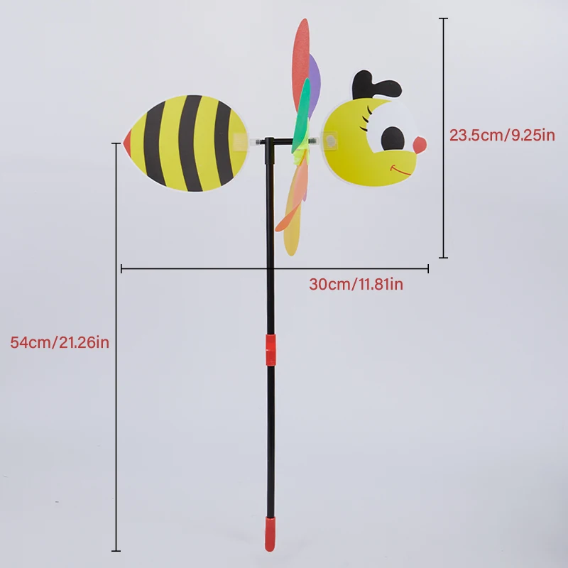 New#Sell 3D Large Animal Bee Windmill Wind Spinner Whirligig Yard Garden Decor