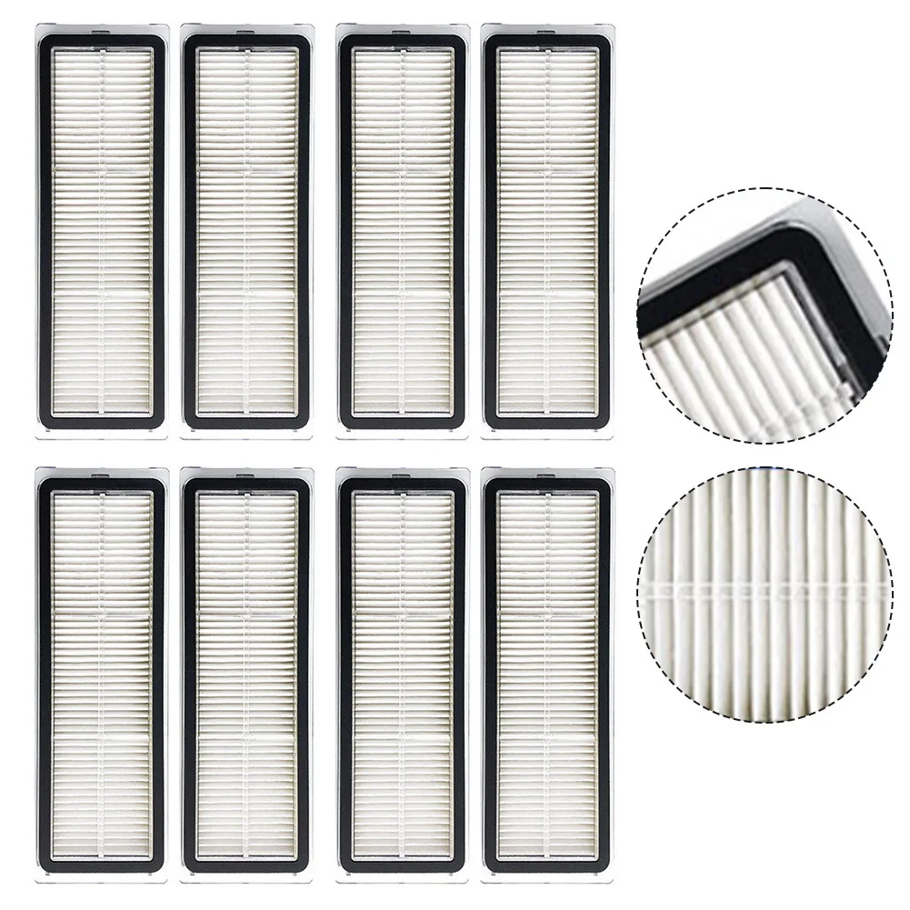For MOVA S20 Ultra Robot Vacuum Filter 8PCS Replacement - Efficient Dust Collection Plastic Filter 150 x 50 x 15 mm