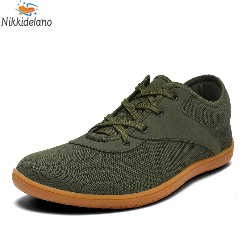 Nieuwe Minimalistische Blote Voeten Schoenen Unisex Lichtgewicht Ademende Zero Zolen Brede Neus Heren Hardloopschoenen Outdoor Casual Wandelschoenen