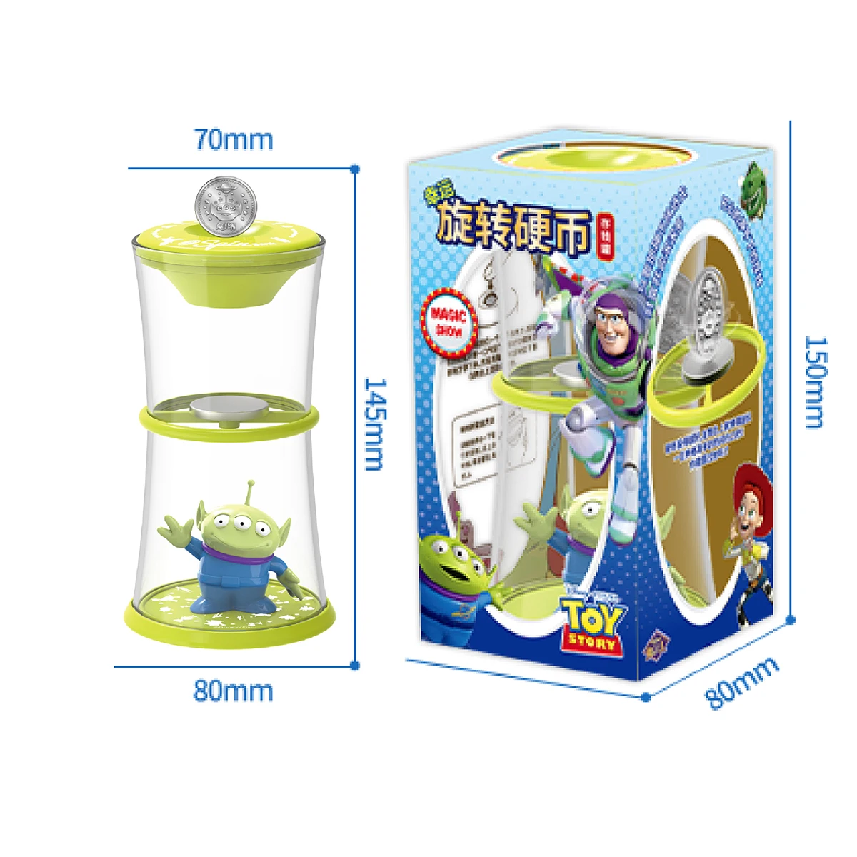 Disney-Toy Story 4 Green Aliens Tirelire pour Enfants, Tirelire, Tirelire, Monnaie, Mini Poupées, Modèle de Jouets, Cadeau pour Enfants