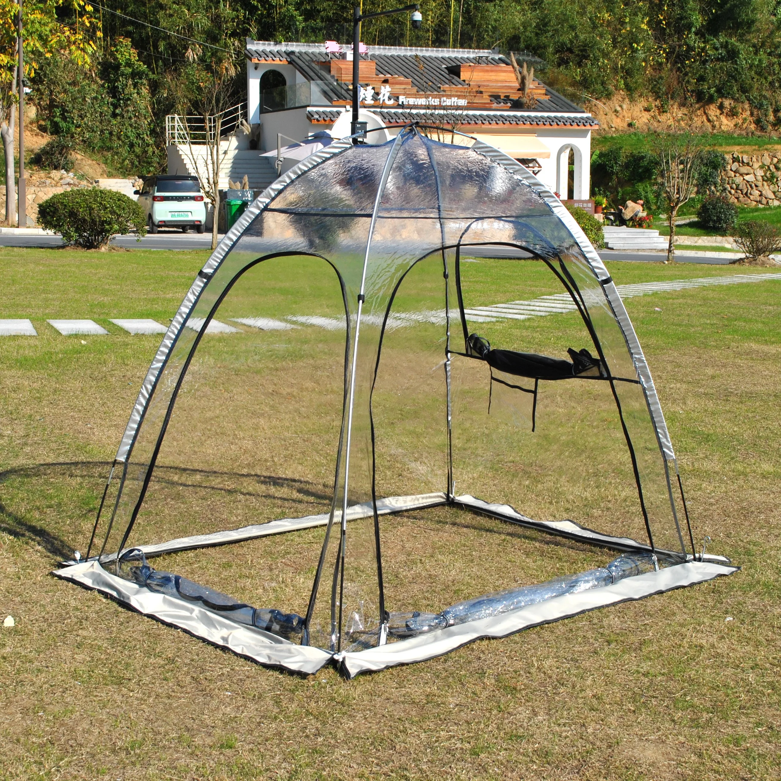 خيمة رياضية شفافة مقاومة للطقس والتخييم في الهواء الطلق والنزهات والحديقة الدافئة للشتاء تحافظ على خيمة للرياضة والتخييم