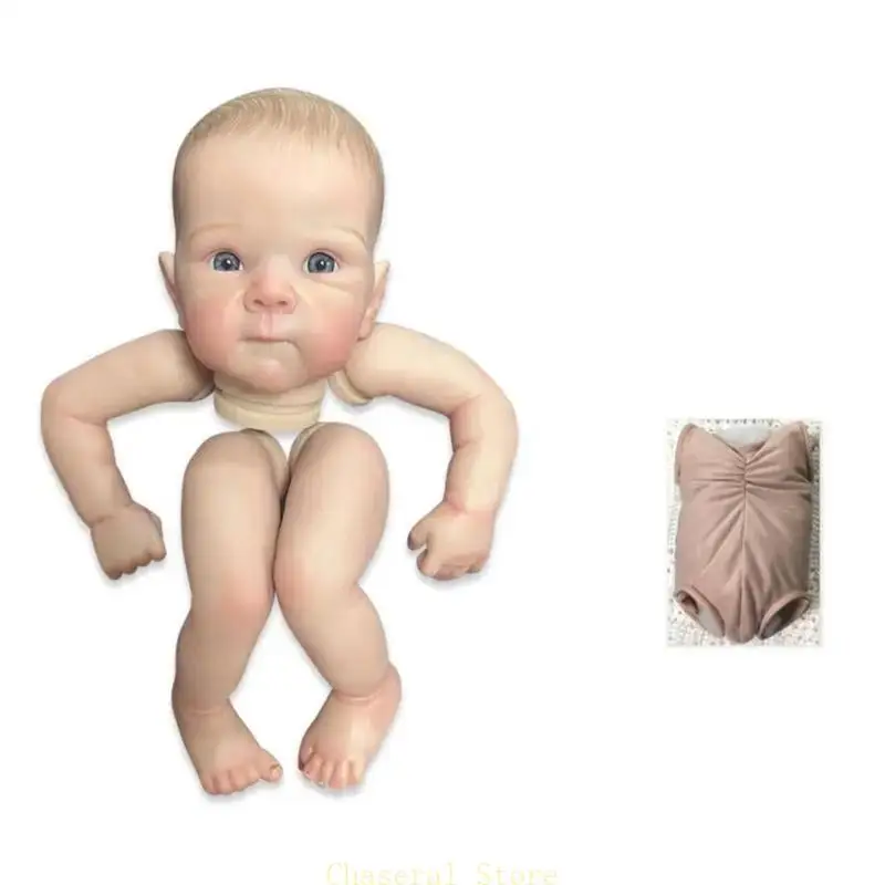 E7CE 18in DIY Realistic Baby Mold Reborna Doll Moving Arm & Legs Kid acompanha o brinquedo