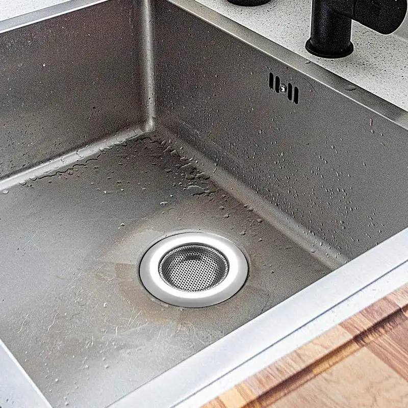Kitchen Sink Drain Strainer Anti-clogging Anti-Rust Food Garbage Catcher Rust-proof Pool Drain Food Catcher Filter For Home