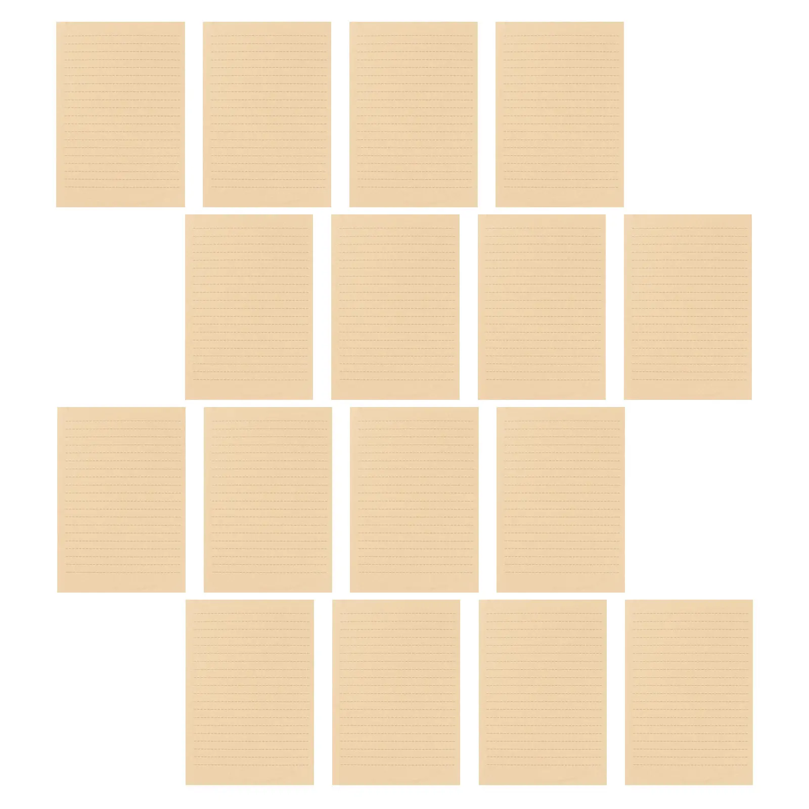 

Vintage Kraft Letter Paper 8.25X5.70 Inch A5 Lined Writing Stationery Set For Calligraphy Notes Graffiti Vintage Lined