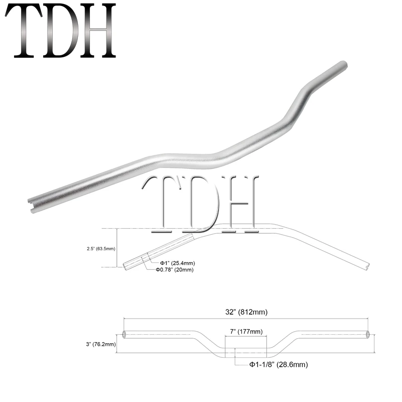 Moto 1 "25Mm 28Mm 32Mm 38Mm Handle Bar Cnc Billet Tracker Stuur Pullback Bars Voor harley Sportster XL883 XL1200 Xl 883 Dyna