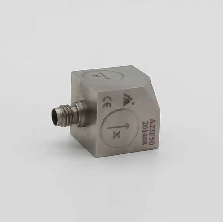 Triaxial Universal Acceleration Sensor A23F50 1/4-28 Quad-core Output 3 Axis IEPE Accelerometer Sensor