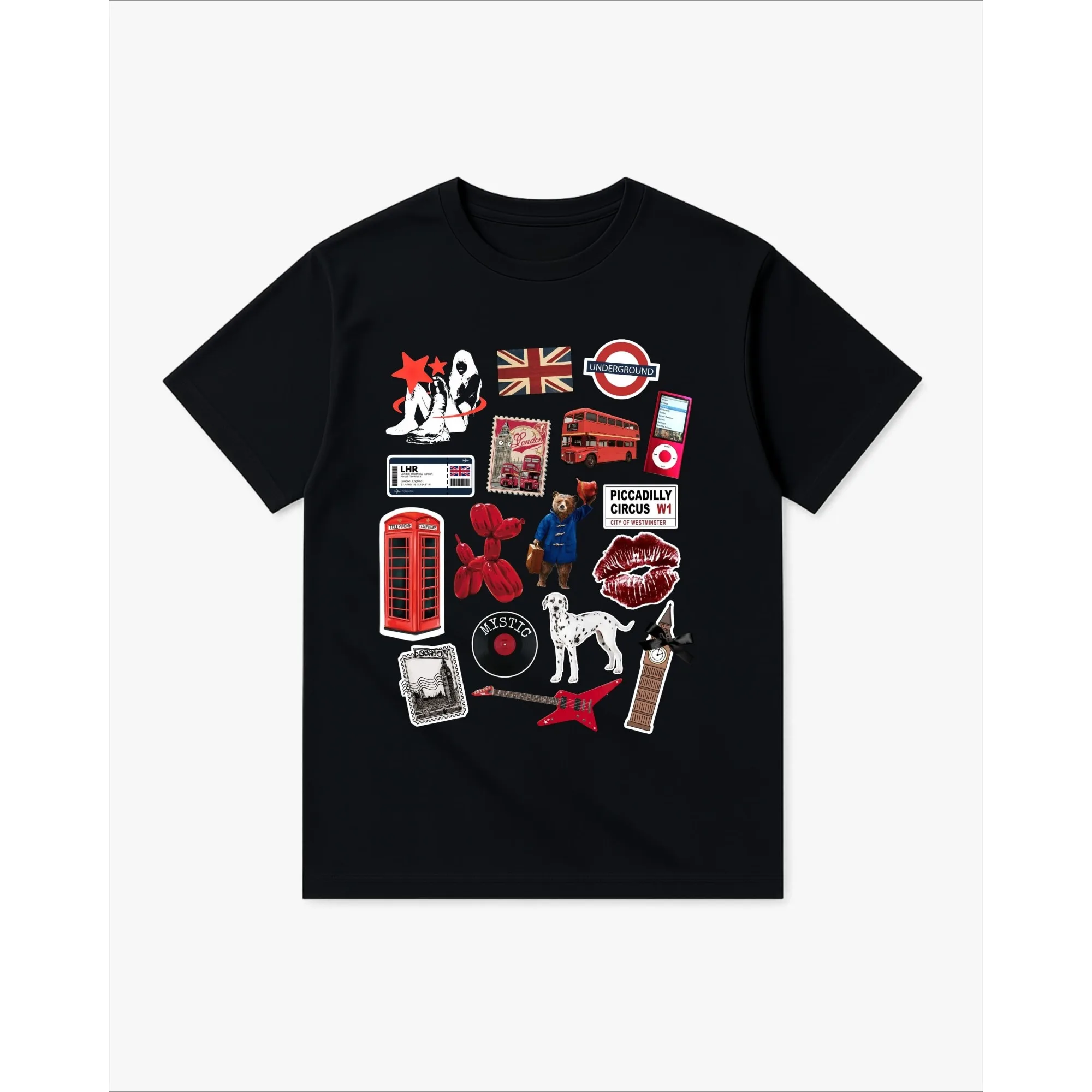 Camiseta gráfica Piccadilly Crush para hombre, camiseta de calle Retro de algodón, ropa de calle de manga corta Unisex, Tops Y2k, ropa Unseix