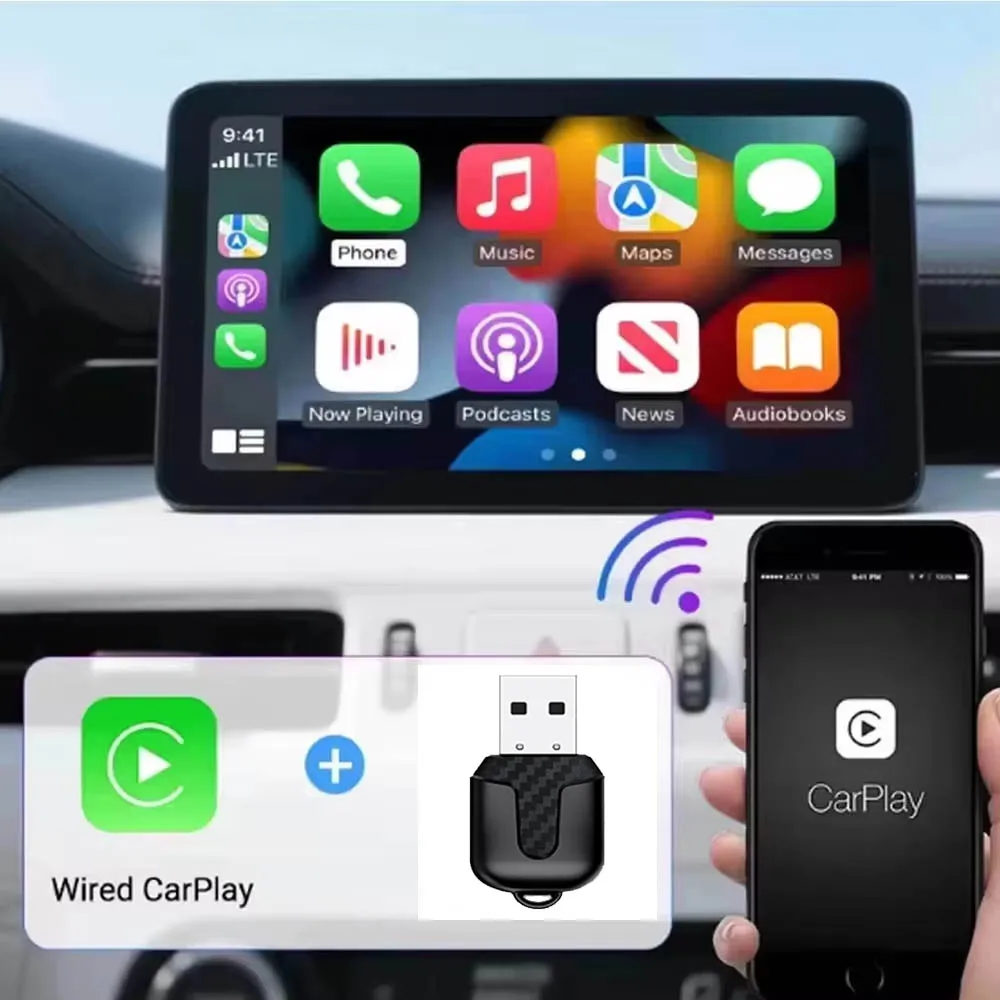 Skilldrive 2026 Ultra Mini 2 in 1 محول CarPlay اللاسلكي Android Auto AI Smart Box نظام ذكي لسيارة CarPlay السلكية