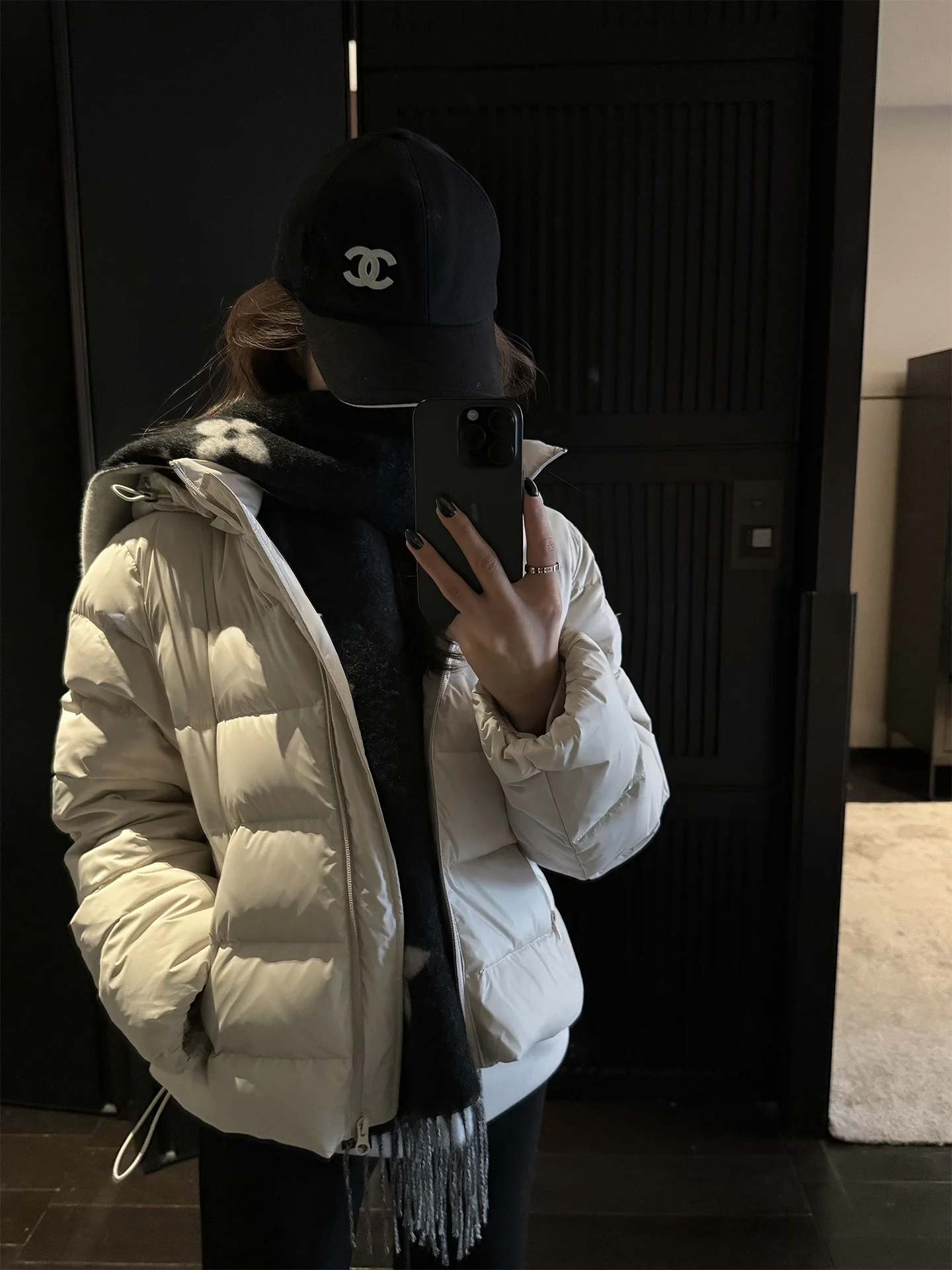 

YOLO OP Winter Warm Detachable Hood Stand Collar Plu Jaet Casual Sle ort Quilted Coat White Du down Fill