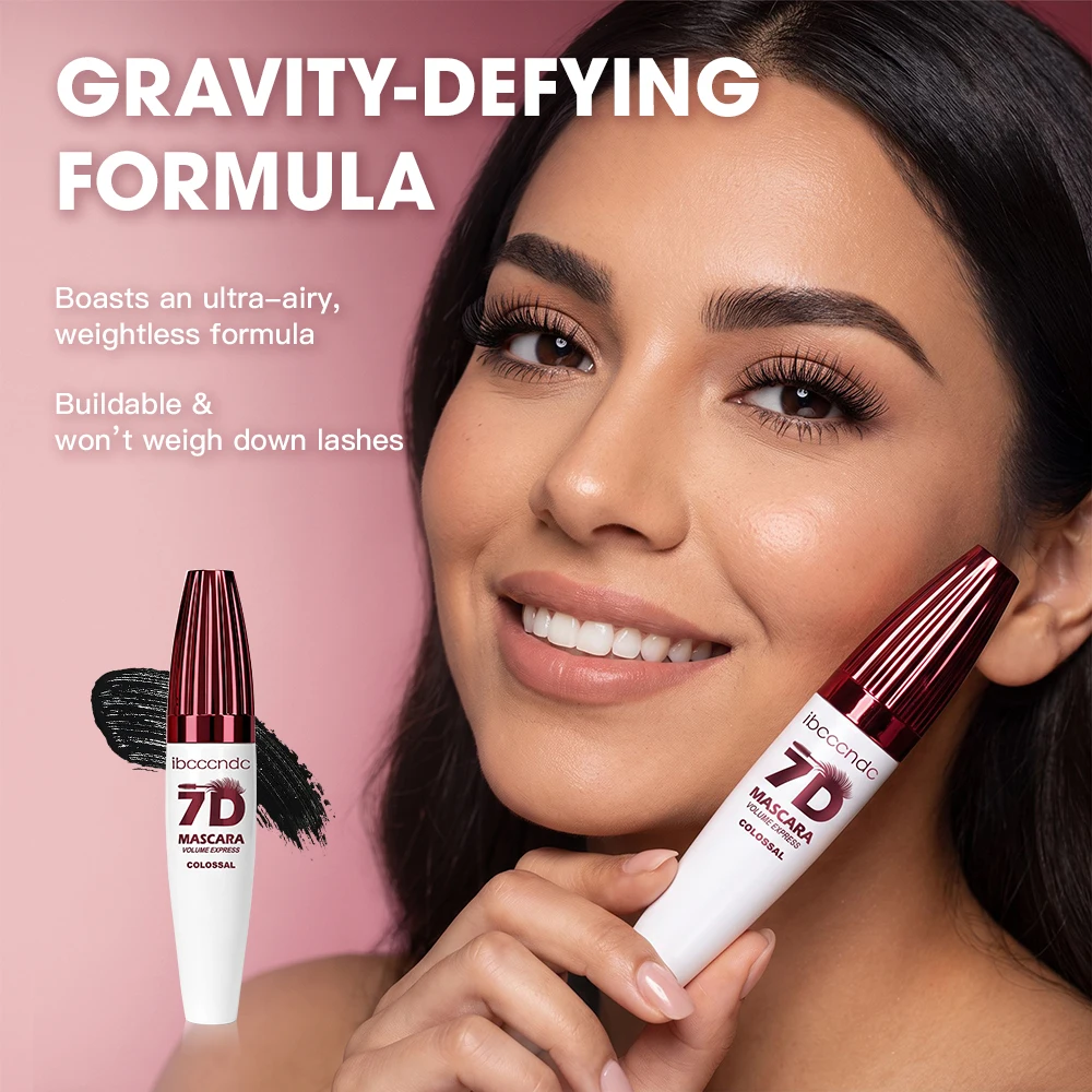 7D Collagen Mascara Deep Nourishing Waterproof Smudge-Proof Long Lasting Curling Strengthen Eyelashes 7D Volume Lashes Mascara